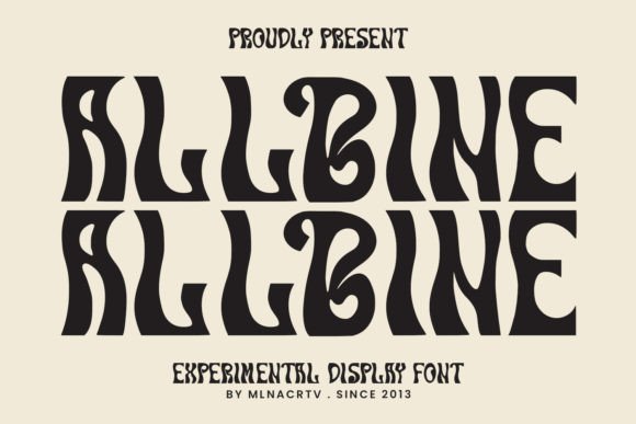 Allbine Experimental Display Font Review
