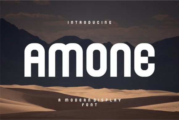 Amone: The Minimalist Display Font for Modern Branding