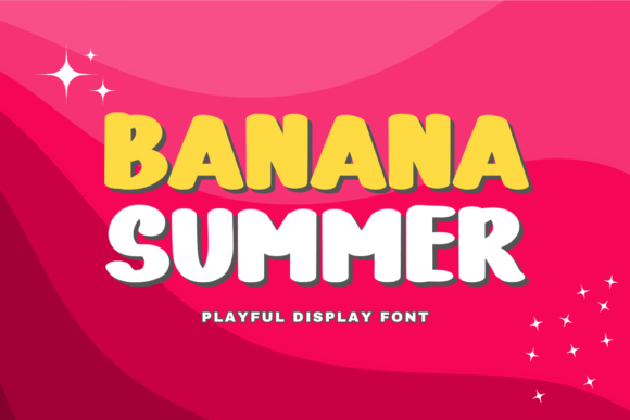 Banana Summer: The Playful Display Font for Viral Campaigns