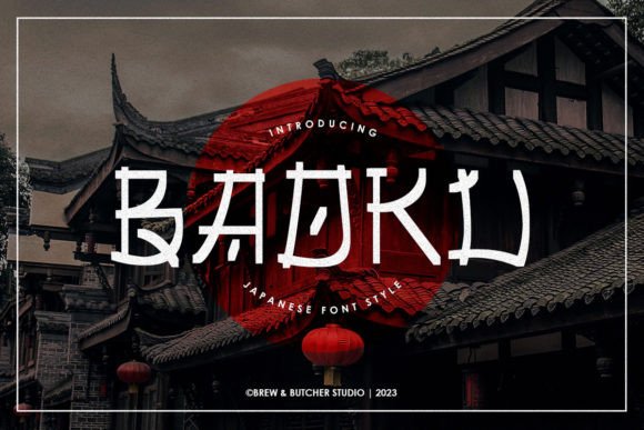 Baoku: The Japanese Style Font for Memorable Brand Identity