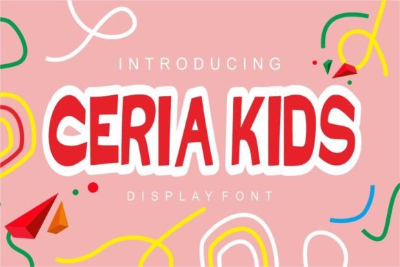 Ceria Kids: The Playful Display Font for Memorable Branding