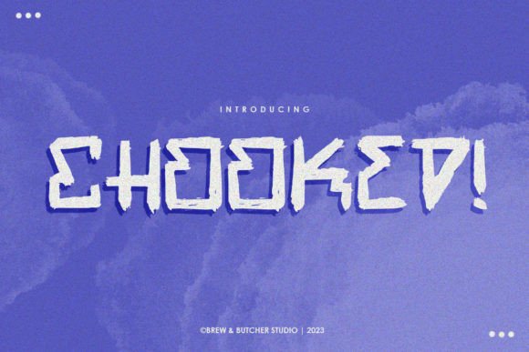 Chooked: A Bold Display Font for Editorial Design
