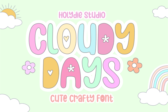 Cloudy Days: A Charming Display Font for Creative Branding
