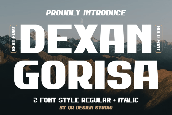 Dexan Gorisa: A Bold Display Font for Modern Web Design