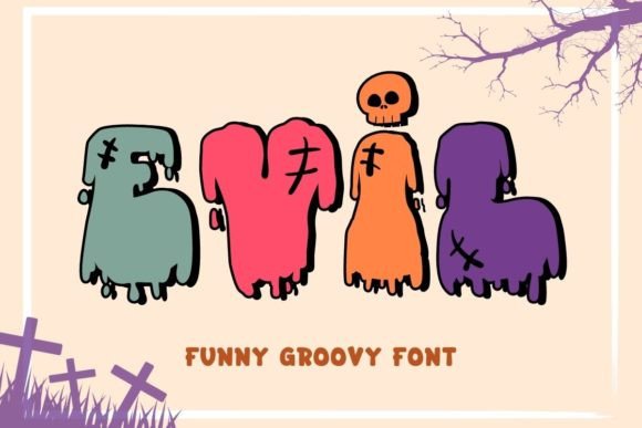 Evil: A Groovy Display Font for Horror Branding