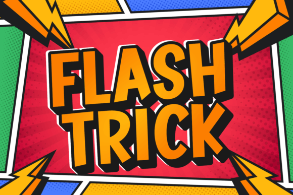 Flash Trick: A Bold Display Font for Small Business Branding