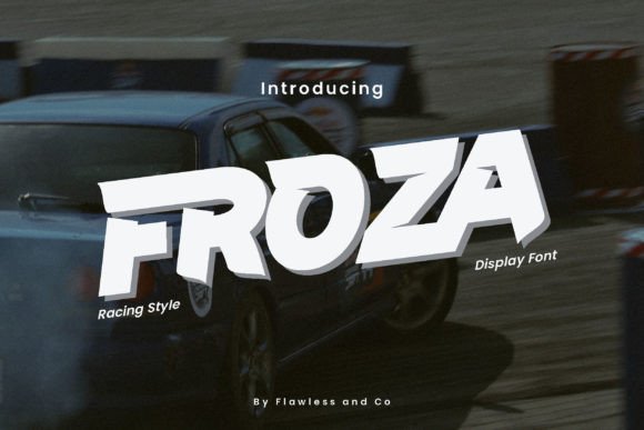 Froza Display Font: A Dynamic Typeface for High-Energy Branding