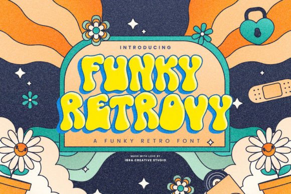 Funky Retrovy: The Groovy Typeface for Vibrant Brand Identity