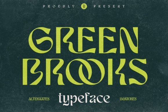 Green Brooks: A Modern Display Font for Professional Branding
