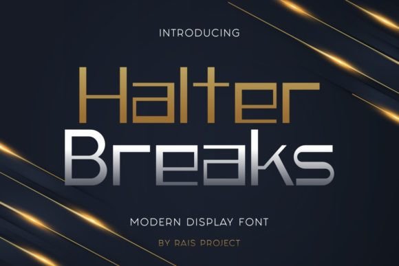 Halter Breaks: The Bold Font for Polished Brand Identity