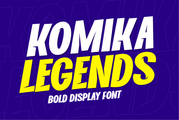 Komika Legends: The Premium Display Typeface for Scroll-Stopping Visuals