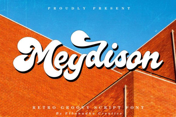 Meydison: A Retro Display Font for Bold Editorial Design
