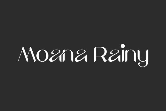 Moana Rainy: A Modern Display Typeface for Unique Branding