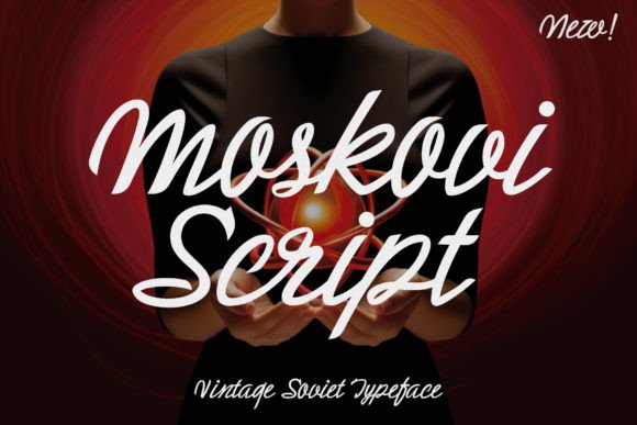 Moskovi Script: The Vintage Soviet Typeface for Bold Branding