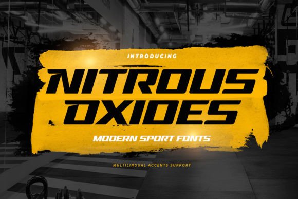 Nitrous Oxides: A Modern Sports Display Font for Makers