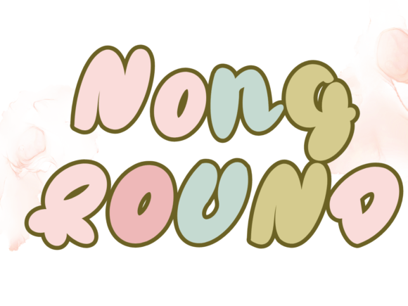 Nong Round: A Playful Script Typeface for Bold Branding
