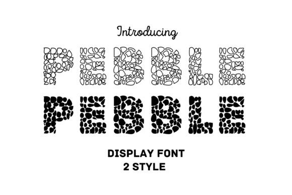 Pebble Display Font for Handmade Branding
