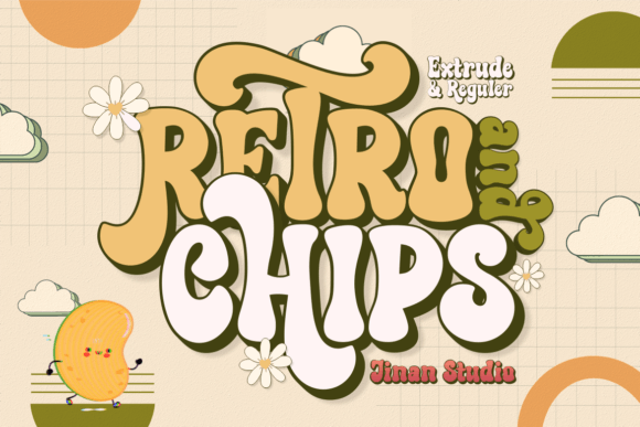Retro and Chips: The Groovy Display Font for Creative Makers