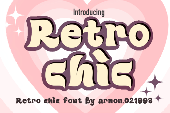 Retro Chic: A Playful Display Font for Authentic Branding