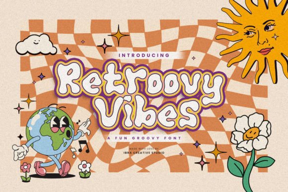 Retroovy Vibes: The Perfect Display Font for Nostalgic Branding