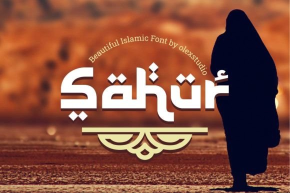 Sahur: A Premium Display Font for Islamic Brand Campaigns