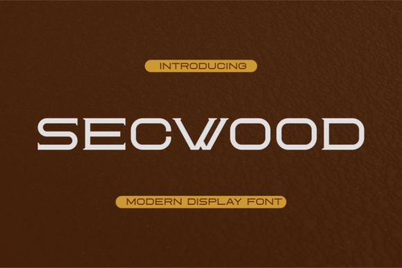 Secwood: The Modern Display Font for Handmade Creators
