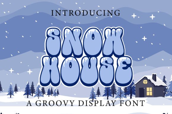 Snow House: A Retro Display Font for Editorial Design