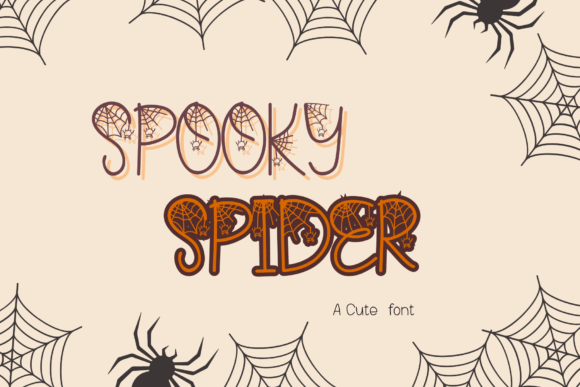 Spooky Spider: The Whimsical Display Font for Campaigns