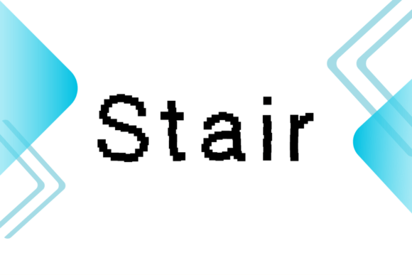 Stair: The Pixelated Display Font for Bold Business Branding