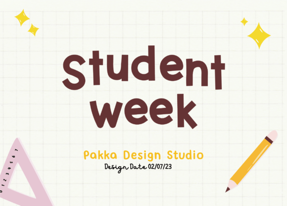Student Week: A Square Display Font for Modern Web Design