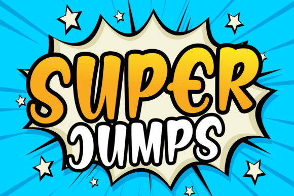Super Jumps: A Handwritten Display Font for Creative Brands