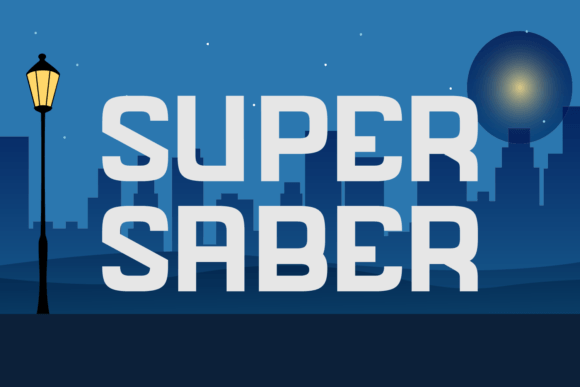 Super Saber: The Ultimate Bold Display Font for High-Impact Designs