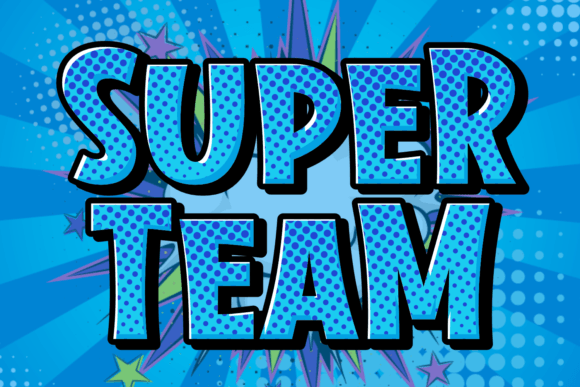 Super Team: A Playful Display Font for Editorial Design