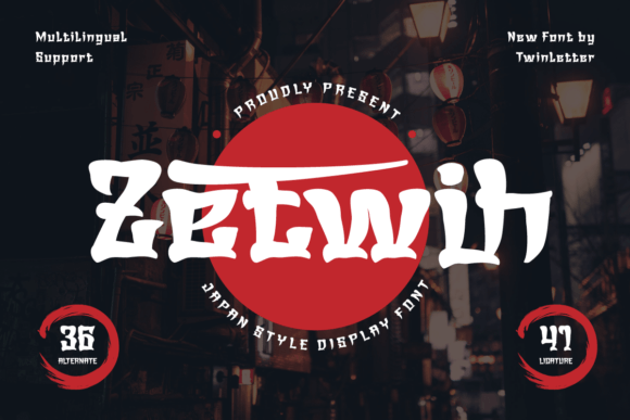 Zetwih: The Stunning Japanese-Style Display Font